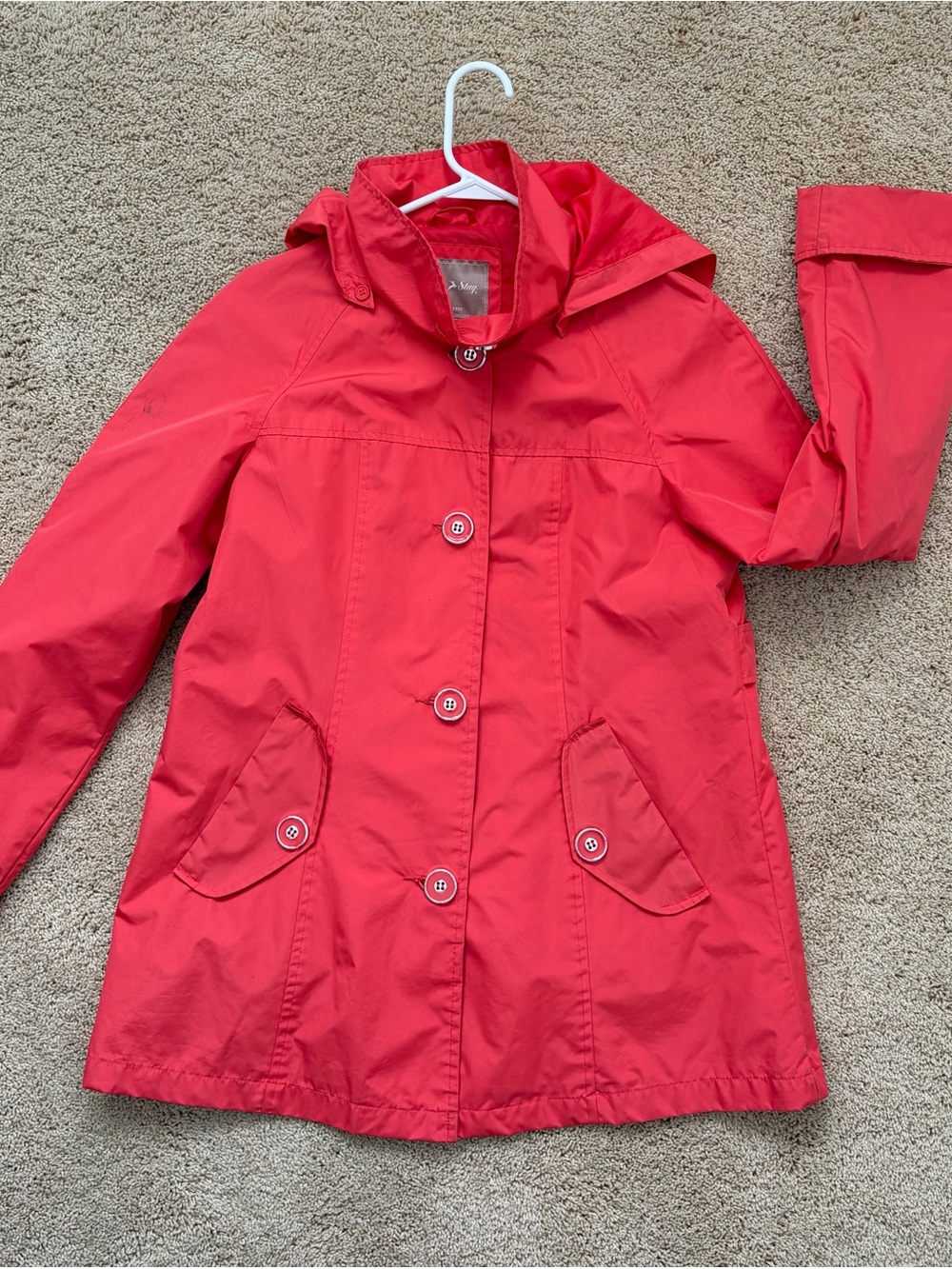 White Stag Red Hooded Pea / raincoat size medium women’s
